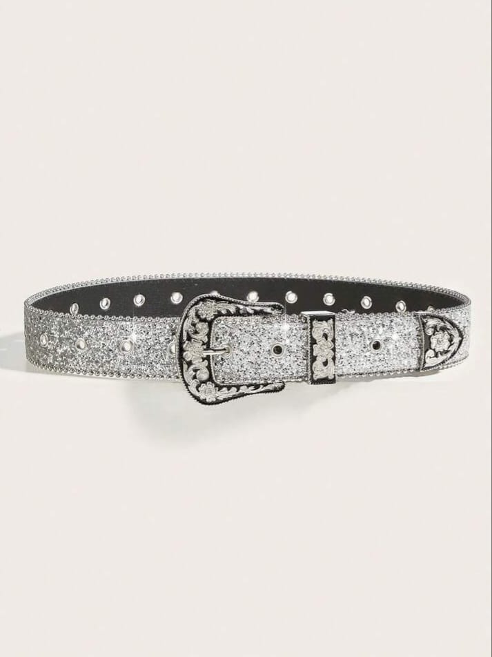 Men's Star Studded Decorative Western Cowboy Style Waist Belt